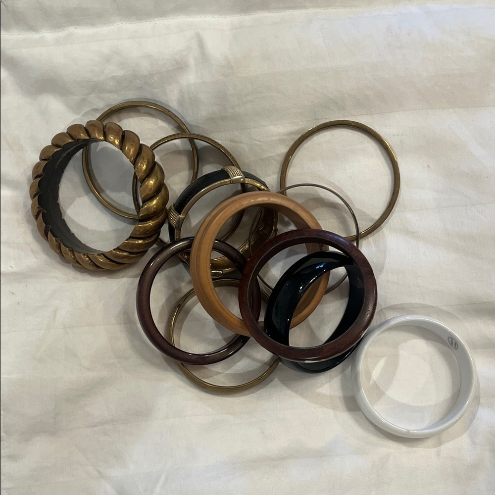 Mixed Color Bangle Bracelet Set